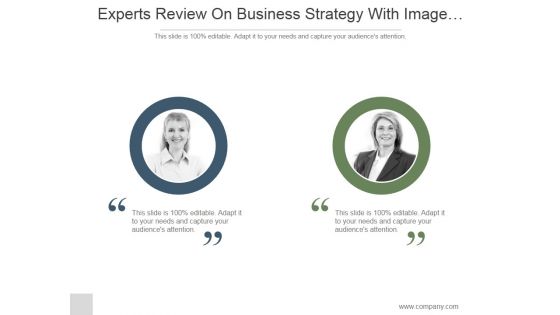 Experts Review On Business Strategy With Image Display Ppt PowerPoint Presentation Topics