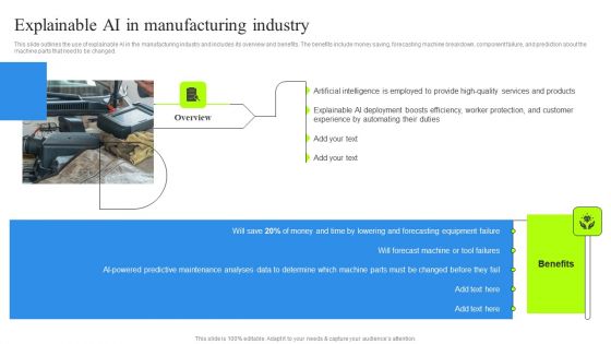 Explainable AI In Manufacturing Industry Mockup PDF