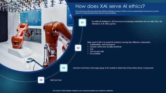 Explainable Machine Learning Explainable ML How Does XAI Serve AI Ethics Infographics PDF