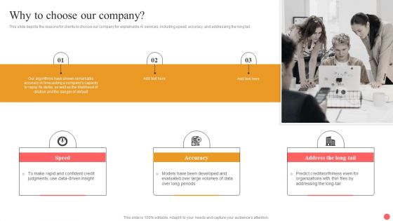 Explainable Machine Learning Why To Choose Our Company Ideas PDF