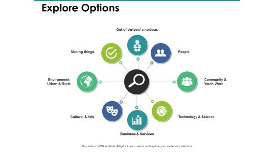 Explore Options Ppt PowerPoint Presentation Infographic Template Slide Download