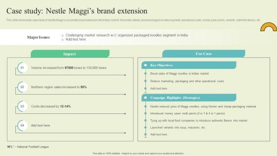 Extending Brand To Introduce New Commodities And Offerings Case Study Nestle Maggis Brand Extension Pictures PDF