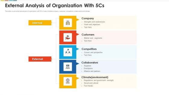 External Analysis Of Organization With 5Cs Structure PDF