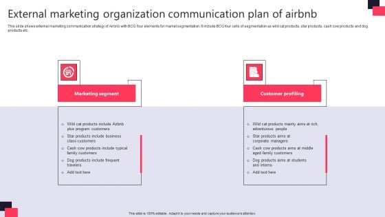 External Marketing Organization Communication Plan Of Airbnb Clipart PDF External Marketing Organization Communication Plan Of Airbnb Clipart PDF