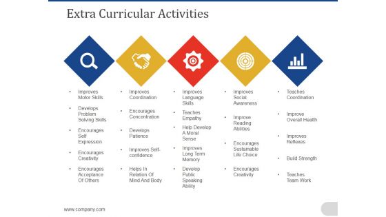 Extra Curricular Activities Template 2 Ppt PowerPoint Presentation Slides