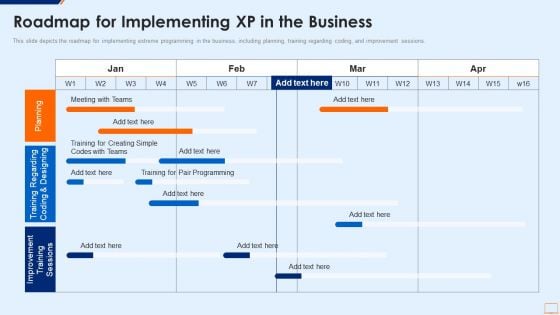 Extreme Programming Methodology IT Roadmap For Implementing XP In The Business Mockup PDF Extreme Programming Methodology IT Roadmap For Implementing XP In The Business Mockup PDF