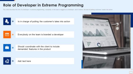 Extreme Programming Methodology IT Role Of Developer In Extreme Programming Pictures PDF Extreme Programming Methodology IT Role Of Developer In Extreme Programming Pictures PDF