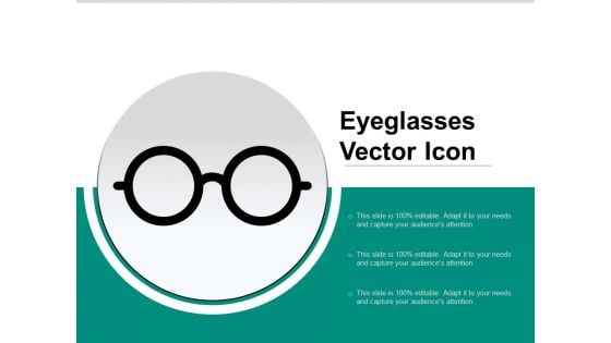 Eyeglasses Vector Icon Ppt PowerPoint Presentation Icon Infographics PDF