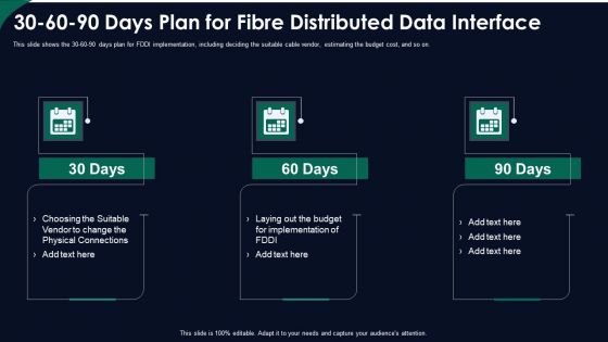 FDDI Network Standard IT 30 60 90 Days Plan For Fibre Distributed Data Interface Ppt Inspiration Diagrams PDF FDDI Network Standard IT 30 60 90 Days Plan For Fibre Distributed Data Interface Ppt Inspiration Diagrams PDF