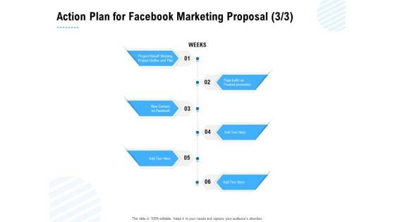 Facebook Ad Management Action Plan For Facebook Marketing Proposal Promotion Ppt Infographics Influencers PDF