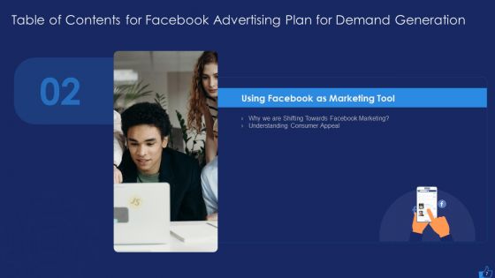 Facebook Advertising Plan For Demand Generation Ppt PowerPoint Presentation Complete Deck With Slides