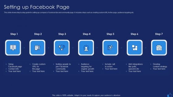 Facebook Advertising Plan For Demand Generation Setting Up Facebook Page Professional PDF