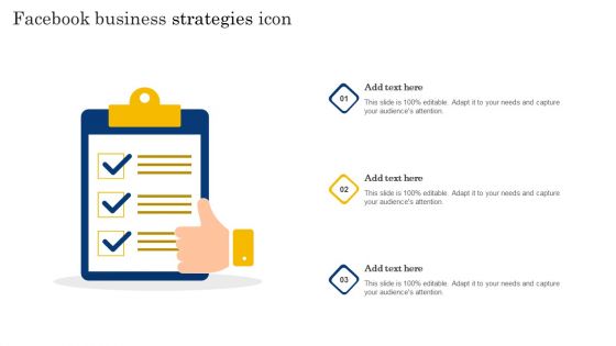 Facebook Business Strategies Icon Portrait PDF