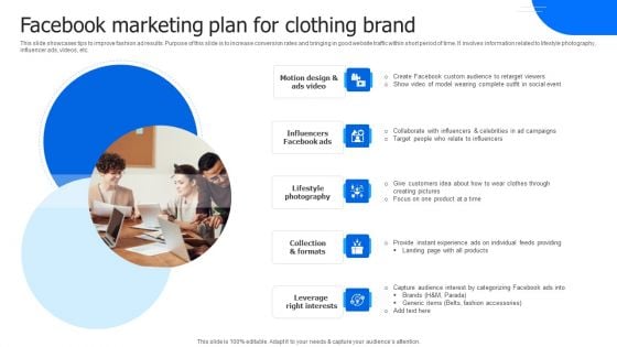 Facebook Marketing Plan For Clothing Brand Mockup PDF