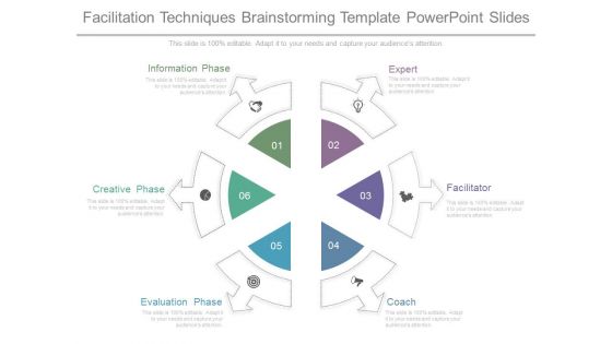 Facilitation Techniques Brainstorming Template Powerpoint Slides