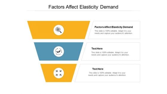 Factors Affect Elasticity Demand Ppt PowerPoint Presentation Outline Inspiration Cpb