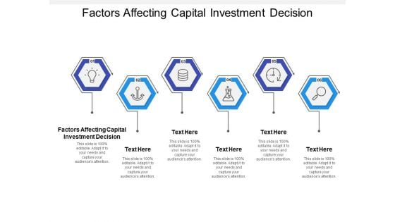 Factors Affecting Capital Investment Decision Ppt PowerPoint Presentation Styles Background Image Cpb