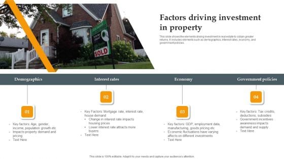 Factors Driving Investment In Property Topics PDF