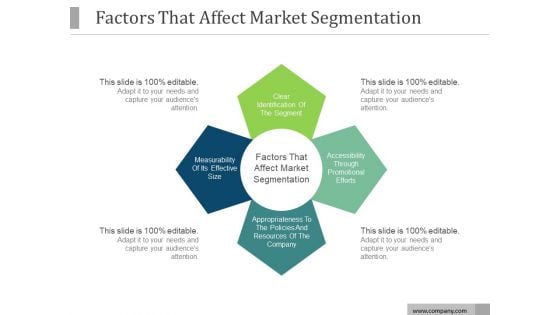 Factors That Affect Market Segmentation Ppt PowerPoint Presentation Good