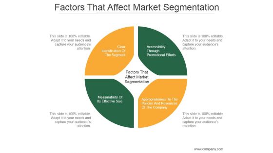 Factors That Affect Market Segmentation Ppt PowerPoint Presentation Graphics