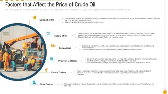 Factors That Affect The Price Of Crude Oil Summary PDF