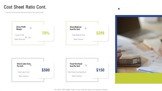 Factory Costs Components Cost Sheet Ratio Cont Ppt Gallery Images PDF