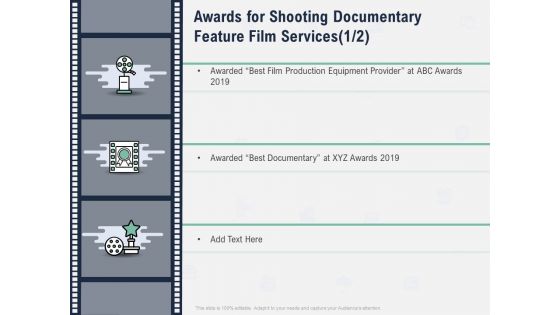 Factual Picture Filming Awards For Shooting Documentary Feature Film Services Equipment Introduction PDF