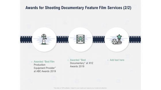 Factual Picture Filming Awards For Shooting Documentary Feature Film Services Infographics PDF