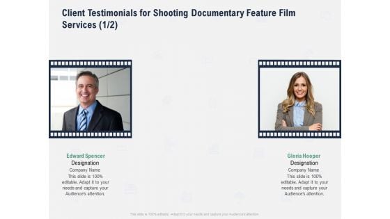 Factual Picture Filming Client Testimonials For Shooting Documentary Feature Film Services Management Topics PDF