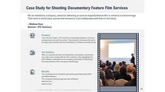 Factual Picture Filming Proposal Ppt PowerPoint Presentation Complete Deck With Slides Slide24