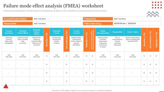 Failure Mode Effect Analysis Fmea Quality Control Planning Templates Set 1 Topics PDF