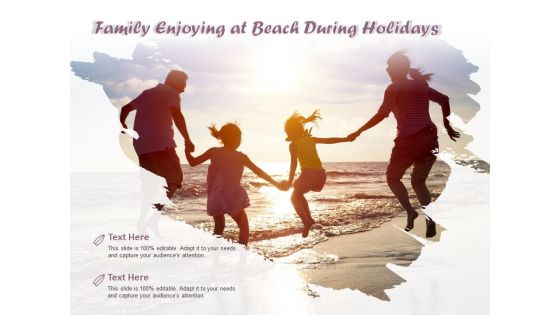 Family Enjoying At Beach During Holidays Ppt PowerPoint Presentation Styles File Formats