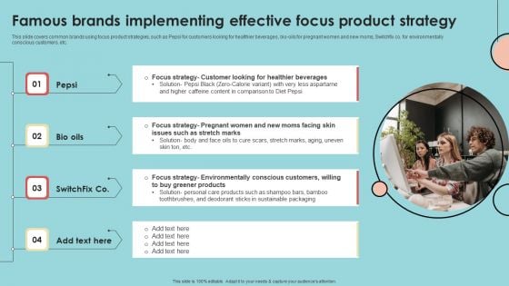 Famous Brands Implementing Effective Focus Product Strategy Ideas PDF