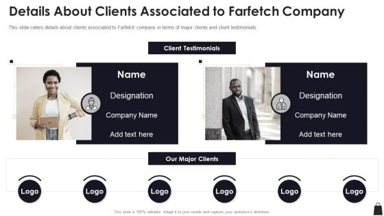 Farfetch Investor Financing Details About Clients Associated To Farfetch Company Summary PDF Farfetch Investor Financing Details About Clients Associated To Farfetch Company Summary PDF