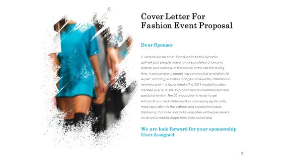 Fashion Event Proposal Ppt PowerPoint Presentation Complete Deck With Slides Slide02