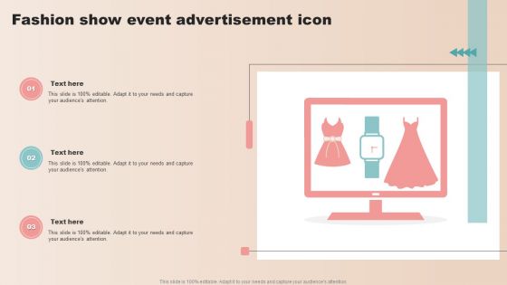 Fashion Show Event Advertisement Icon Template PDF