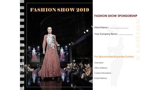 Fashion Show Sponsorship Proposal Ppt PowerPoint Presentation Complete Deck With Slides Fashion Show Sponsorship Proposal Ppt PowerPoint Presentation Complete Deck With Slides