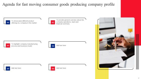 Fast Moving Consumer Goods Producing Company Profile Ppt PowerPoint Presentation Complete Deck With Slides Slide02