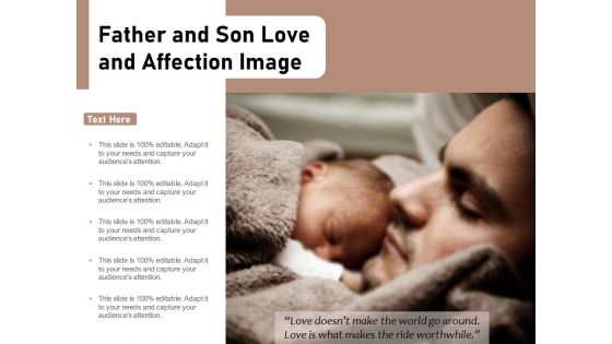 Father And Son Love And Affection Image Ppt PowerPoint Presentation Portfolio Maker PDF
