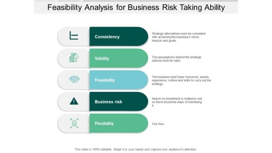 Feasibility Analysis For Business Risk Taking Ability Ppt PowerPoint Presentation Professional Designs Download