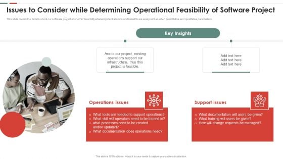 Feasibility Analysis Template Different Projects Issues To Consider While Portrait PDF