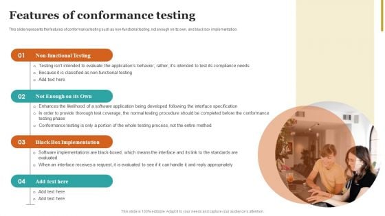 Features Of Conformance Testing Inspiration PDF