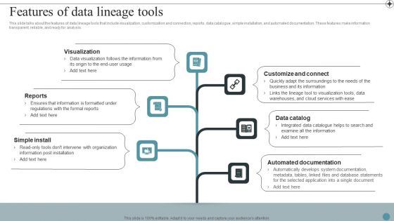 Features Of Data Lineage Tools Deploying Data Lineage IT Download PDF
