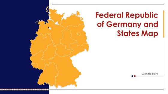 Federal Republic Of Germany And States Map PowerPoint Template