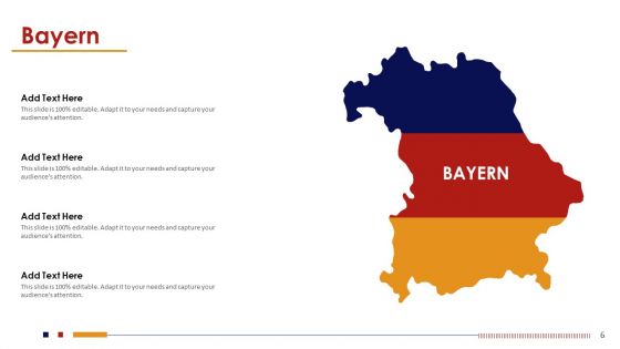 Federal Republic Of Germany And States Map PowerPoint Template
