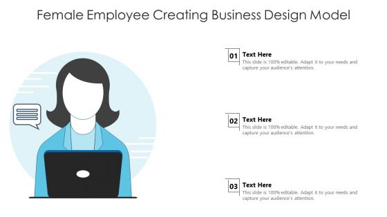 Female Employee Creating Business Design Model Ppt PowerPoint Presentation File Microsoft PDF