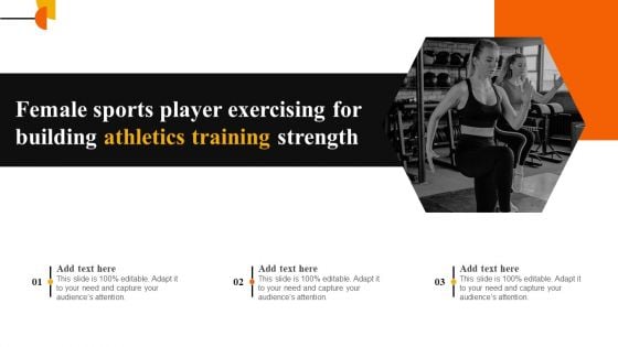 Female Sports Player Exercising For Building Athletics Training Strength Designs PDF