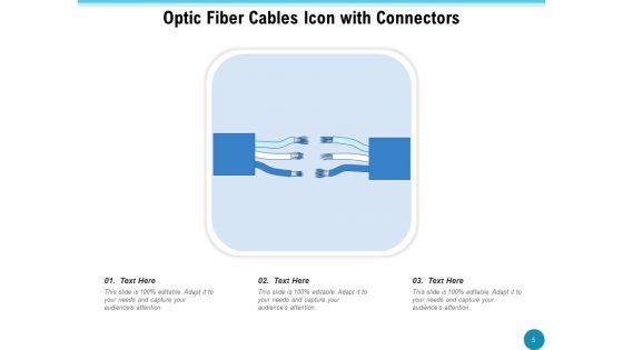 Fiber Optic Icon Electronic Lane Equipment Ppt PowerPoint Presentation Complete Deck