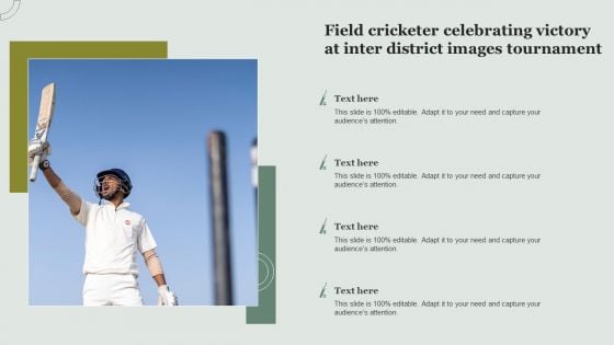Field Cricketer Celebrating Victory At Inter District Images Tournament Topics PDF