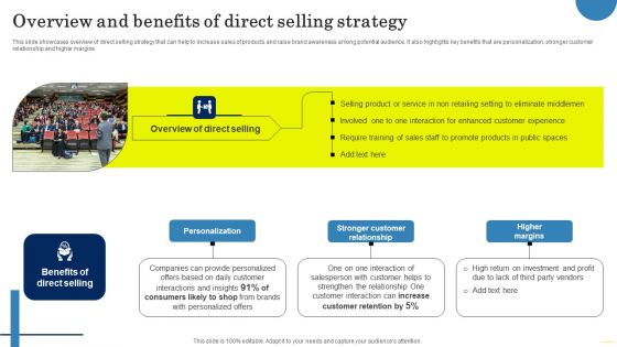 Field Marketing Strategies To Boost Product Sales Overview And Benefits Of Direct Selling Strategy Inspiration PDF